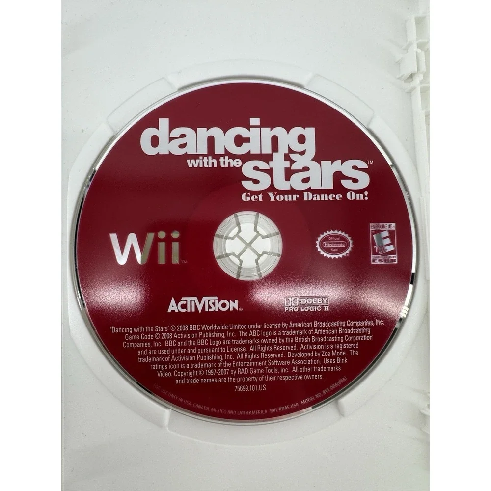 Dancing With‎ The Stars We Dance Nintendo Wii Activision With Manual CIB